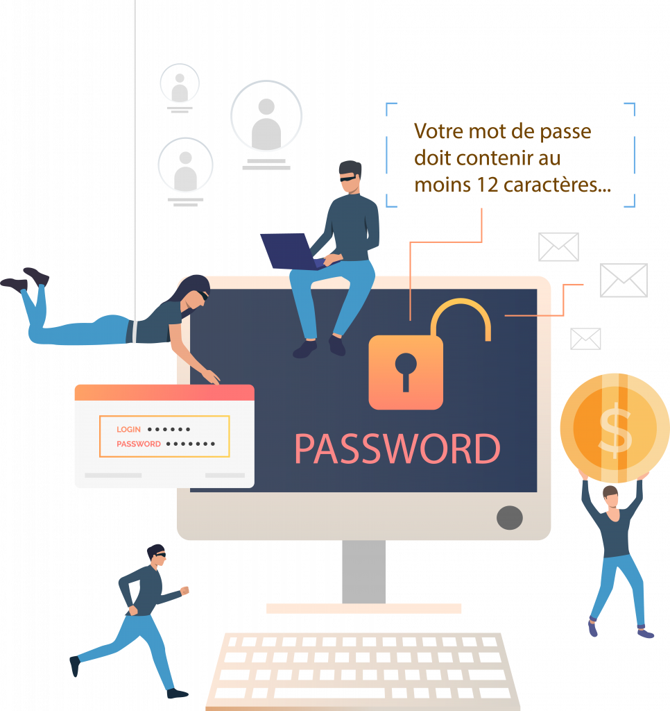 gestionnaire de mots de passe ou password